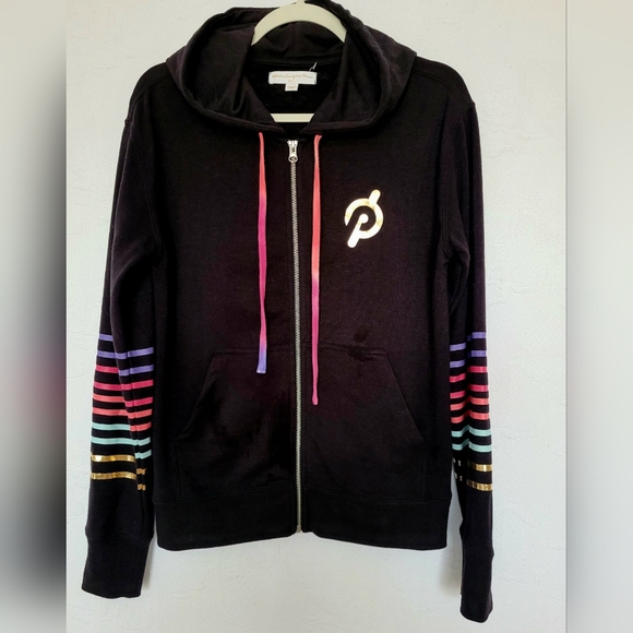 Peloton×Spiritual Gangster Women's Cotton & Rayon Blend Rainbow Hoodie Small - Picture 2 of 16